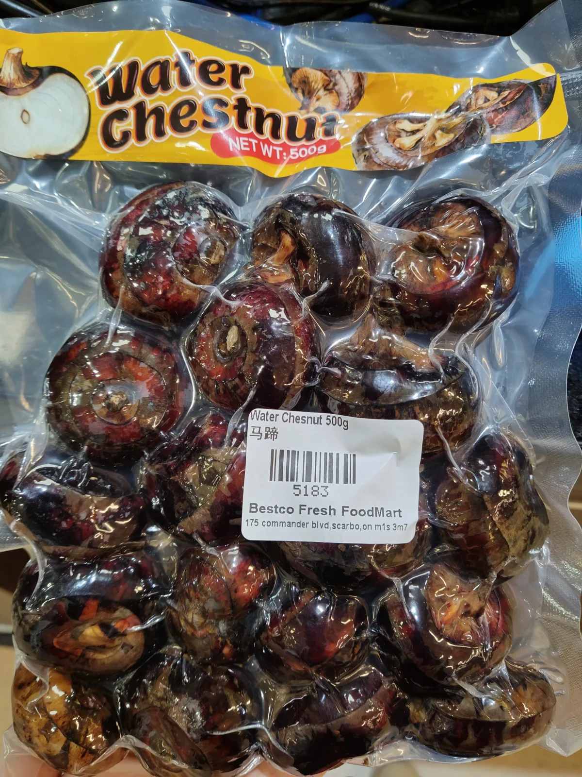 water-chestnuts
