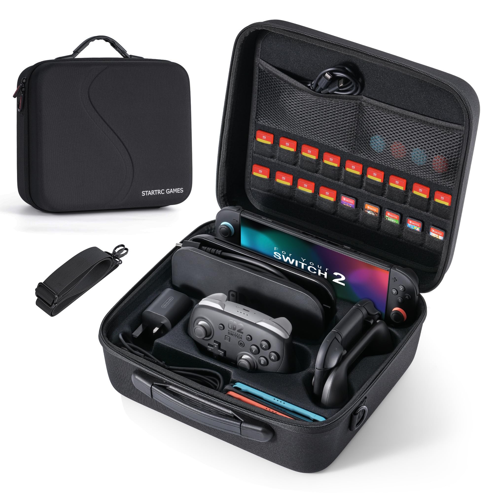 hard-travel-case-for-nintendo-switch-2-large-all-in-one-carry-bag-for-console-pro-controller-games-and-accessories-black